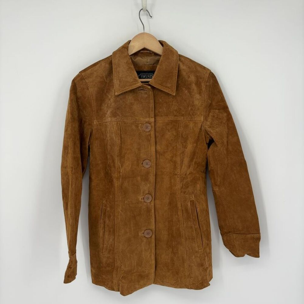 Bgsd Women Anna Suede Leather Car Coat